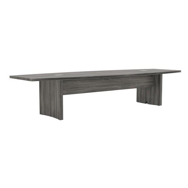 Mayline Rectangle Conference Table, 144 W, 48 L, 29.5 H, Wood Top, Grey ACTB12LGS - main